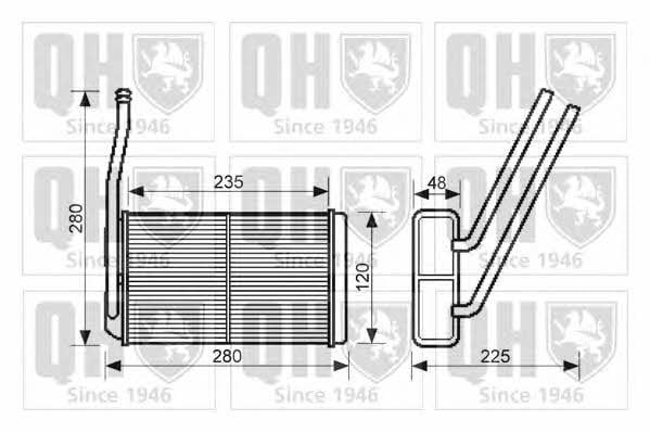 Quinton Hazell QHR2042 Heat exchanger, interior heating QHR2042