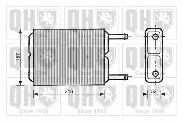 Quinton Hazell QHR2046 Heat exchanger, interior heating QHR2046