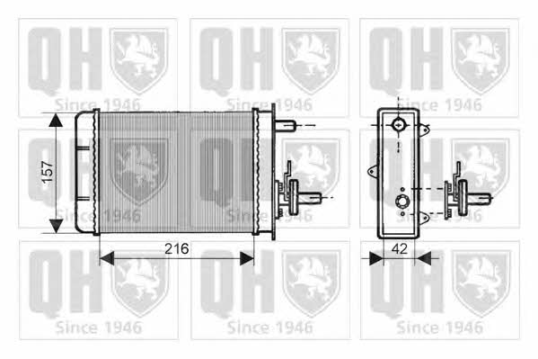 Quinton Hazell QHR2050 Heat exchanger, interior heating QHR2050