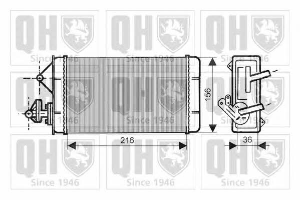 Quinton Hazell QHR2053 Heat exchanger, interior heating QHR2053