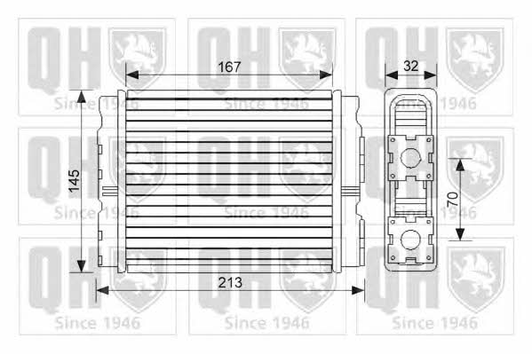 Quinton Hazell QHR2056 Heat exchanger, interior heating QHR2056