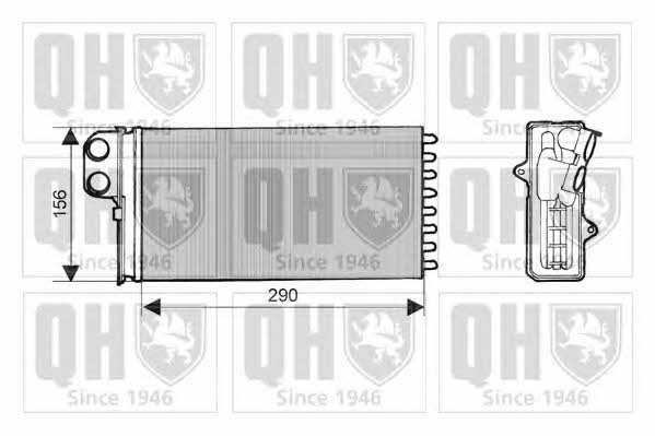 Quinton Hazell QHR2059 Heat exchanger, interior heating QHR2059