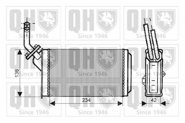 Quinton Hazell QHR2060 Heat exchanger, interior heating QHR2060