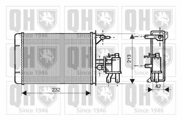 Quinton Hazell QHR2063 Heat exchanger, interior heating QHR2063
