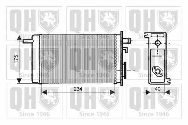 Quinton Hazell QHR2074 Heat exchanger, interior heating QHR2074