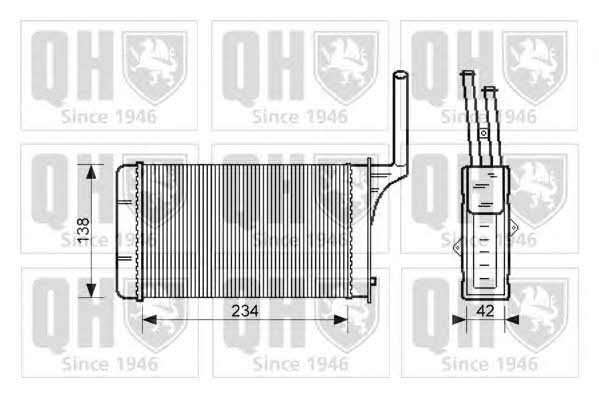 Quinton Hazell QHR2079 Heat exchanger, interior heating QHR2079