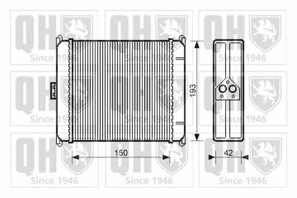 Quinton Hazell QHR2085 Heat exchanger, interior heating QHR2085