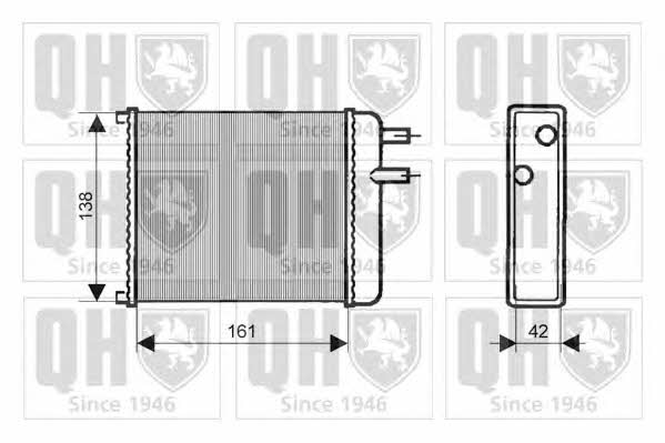 Quinton Hazell QHR2087 Heat exchanger, interior heating QHR2087