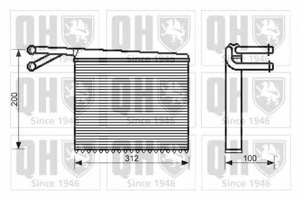 Quinton Hazell QHR2099 Heat exchanger, interior heating QHR2099