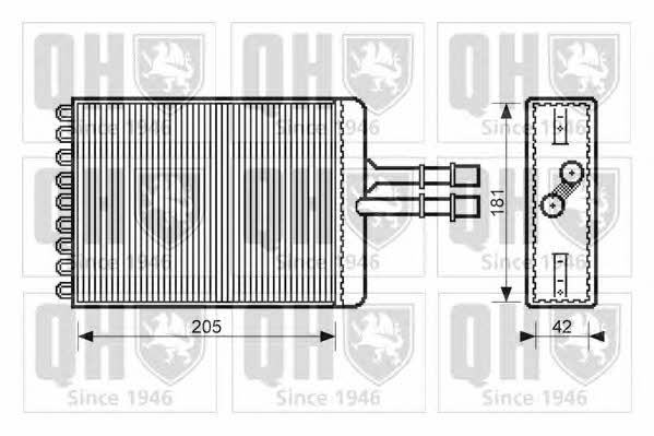 Quinton Hazell QHR2100 Heat exchanger, interior heating QHR2100