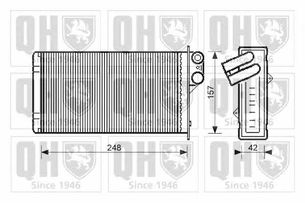 Quinton Hazell QHR2104 Heat exchanger, interior heating QHR2104