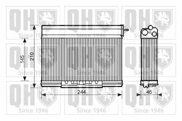 Quinton Hazell QHR2108 Heat exchanger, interior heating QHR2108