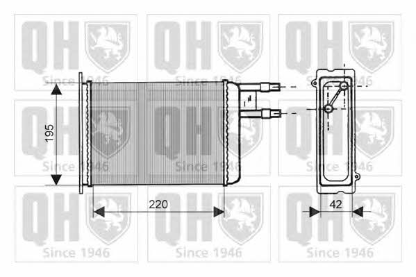 Quinton Hazell QHR2110 Heat exchanger, interior heating QHR2110