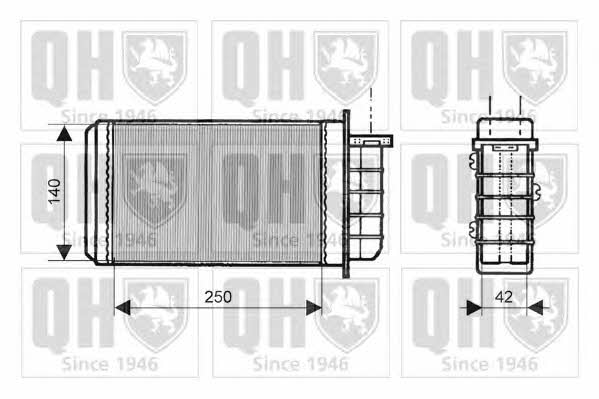 Quinton Hazell QHR2112 Heat exchanger, interior heating QHR2112