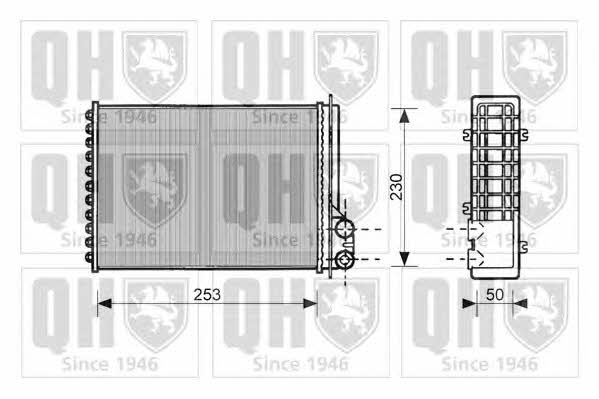 Quinton Hazell QHR2122 Heat exchanger, interior heating QHR2122
