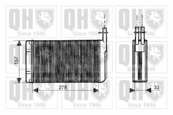 Quinton Hazell QHR2126 Heat exchanger, interior heating QHR2126