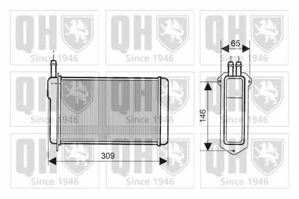 Quinton Hazell QHR2129 Heat exchanger, interior heating QHR2129