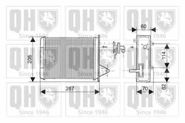 Quinton Hazell QHR2135 Heat exchanger, interior heating QHR2135
