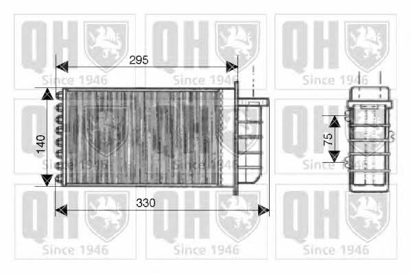 Quinton Hazell QHR2136 Heat exchanger, interior heating QHR2136