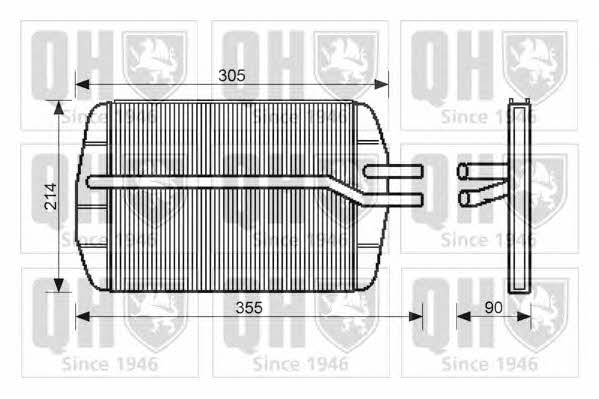 Quinton Hazell QHR2138 Heat exchanger, interior heating QHR2138