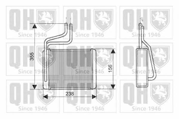 Quinton Hazell QHR2139 Heat exchanger, interior heating QHR2139