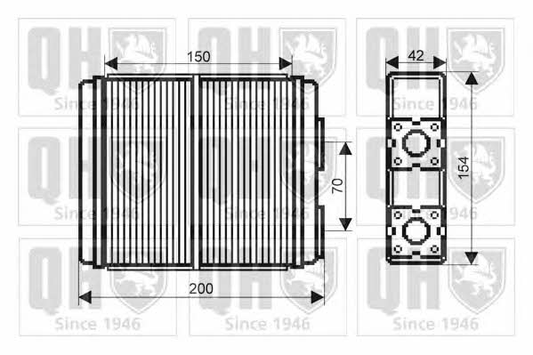 Quinton Hazell QHR2140 Heat exchanger, interior heating QHR2140