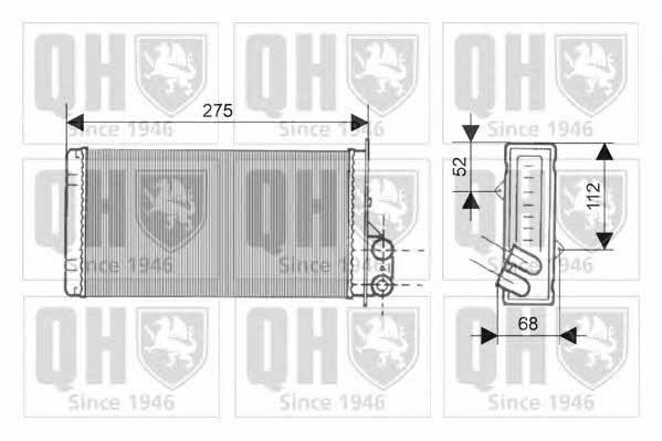 Quinton Hazell QHR2145 Heat exchanger, interior heating QHR2145
