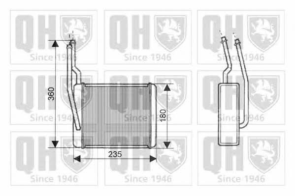 Quinton Hazell QHR2148 Heat exchanger, interior heating QHR2148