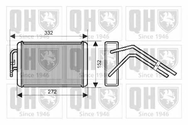 Quinton Hazell QHR2152 Heat exchanger, interior heating QHR2152