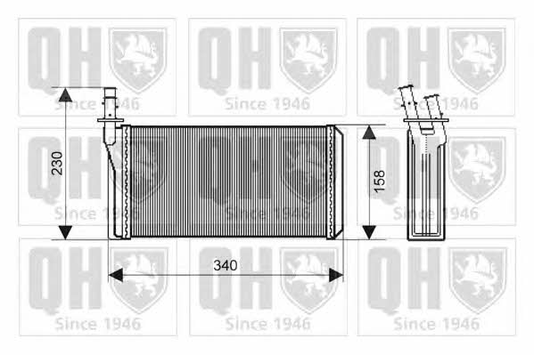 Quinton Hazell QHR2153 Heat exchanger, interior heating QHR2153