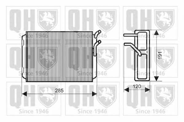 Quinton Hazell QHR2154 Heat exchanger, interior heating QHR2154