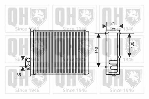 Quinton Hazell QHR2155 Heat exchanger, interior heating QHR2155