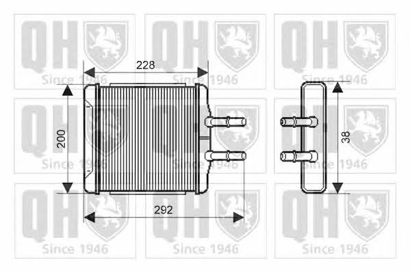 Quinton Hazell QHR2159 Heat exchanger, interior heating QHR2159