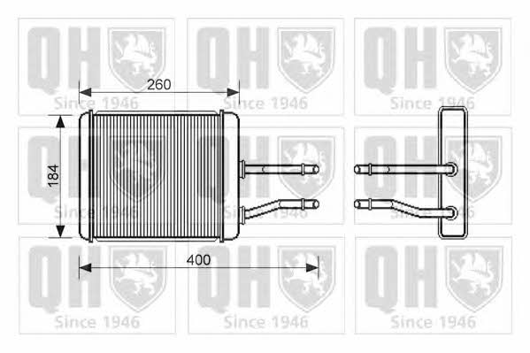 Quinton Hazell QHR2162 Heat exchanger, interior heating QHR2162
