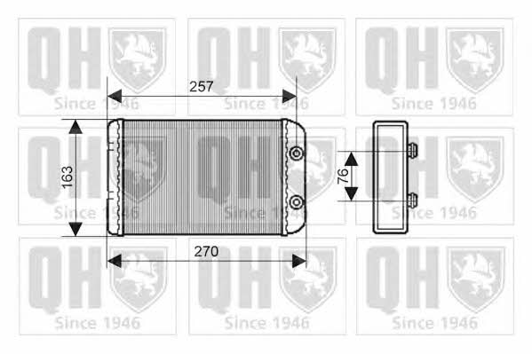 Quinton Hazell QHR2163 Heat exchanger, interior heating QHR2163