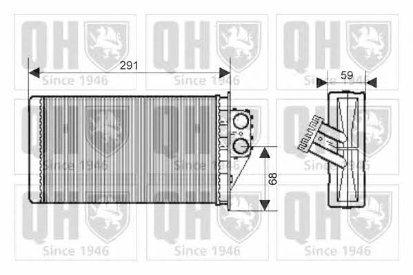 Quinton Hazell QHR2167 Heat exchanger, interior heating QHR2167