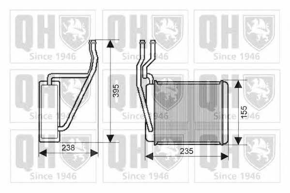 Quinton Hazell QHR2169 Heat exchanger, interior heating QHR2169