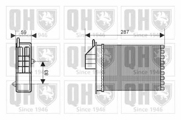 Quinton Hazell QHR2173 Heat exchanger, interior heating QHR2173