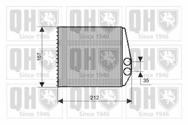 Quinton Hazell QHR2177 Heat exchanger, interior heating QHR2177