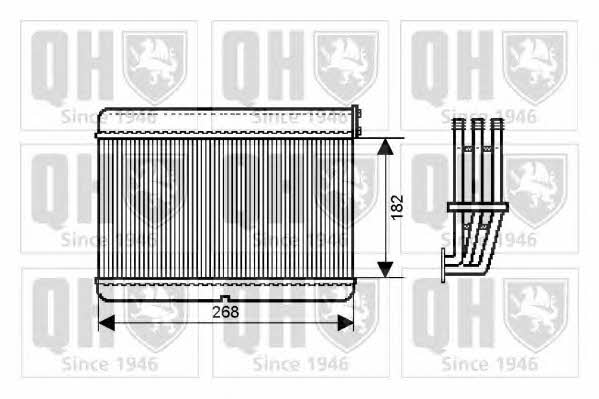 Quinton Hazell QHR2180 Heat exchanger, interior heating QHR2180