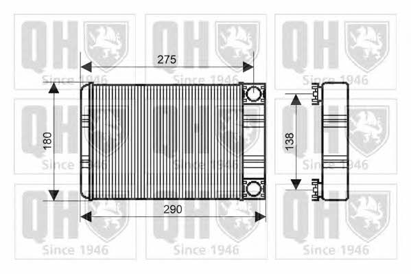 Quinton Hazell QHR2182 Heat exchanger, interior heating QHR2182