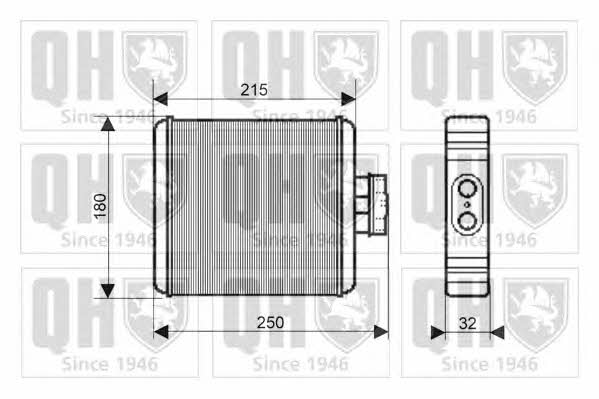 Quinton Hazell QHR2184 Heat exchanger, interior heating QHR2184
