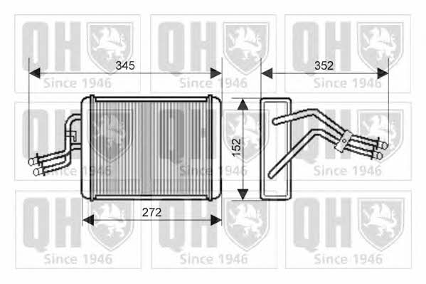 Quinton Hazell QHR2188 Heat exchanger, interior heating QHR2188