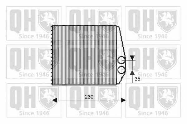 Quinton Hazell QHR2195 Heat exchanger, interior heating QHR2195
