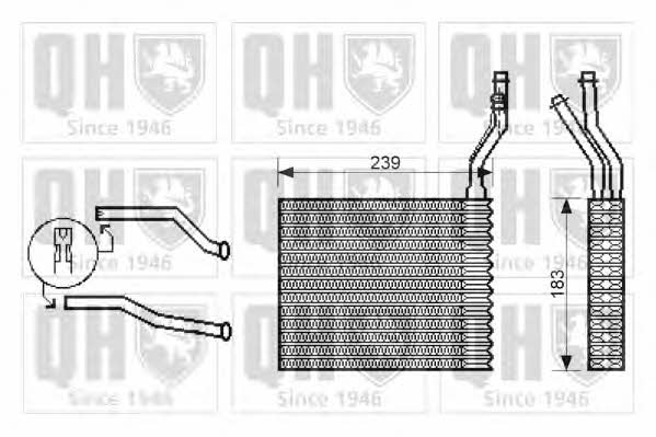 Quinton Hazell QHR2203 Heat exchanger, interior heating QHR2203