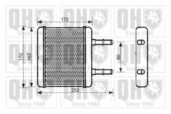 Quinton Hazell QHR2204 Heat exchanger, interior heating QHR2204