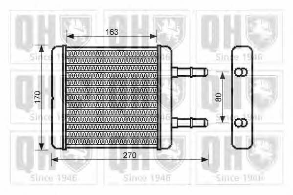 Quinton Hazell QHR2206 Heat exchanger, interior heating QHR2206