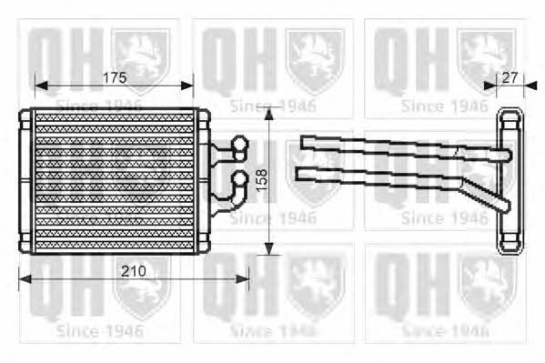 Quinton Hazell QHR2209 Heat exchanger, interior heating QHR2209