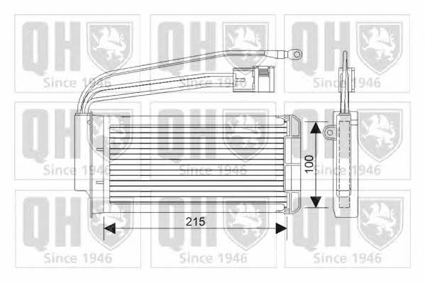 Quinton Hazell QHR2217 Heat exchanger, interior heating QHR2217