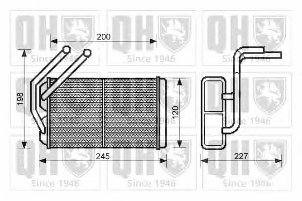 Quinton Hazell QHR2225 Heat exchanger, interior heating QHR2225